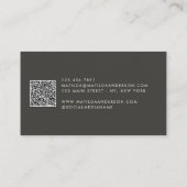 Carte De Visite Peint Abstrait Naturel Élégant Neutre Simple (Dos)