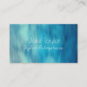 Carte De Visite peint en bleu turquoise et élégant