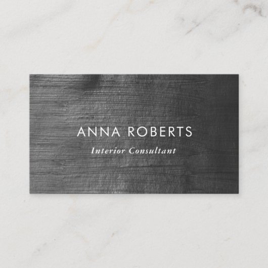 Carte de visite peint noir et jaune (Devant)