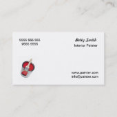 Carte de visite peintre (Dos)