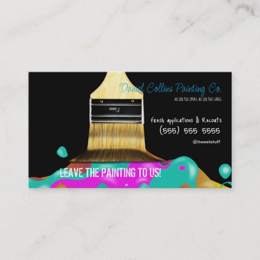 Carte de visite peintre (Devant)