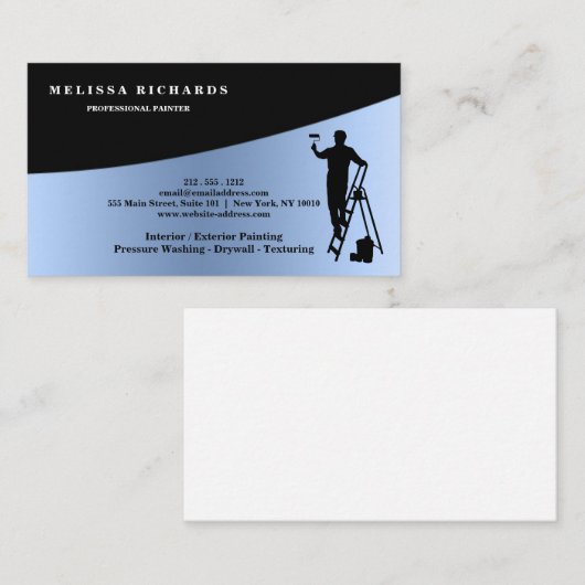 Carte de visite peintre (Devant / Derrière)