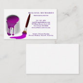 Carte de visite peintre (Devant / Derrière)