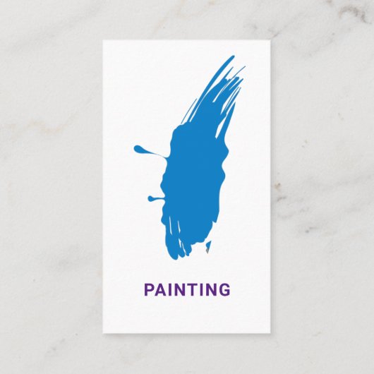 Carte De Visite Peintre (Dos)