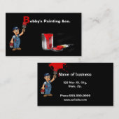 Carte de visite peintre (Devant / Derrière)