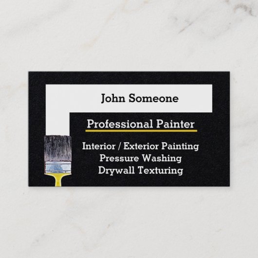 Carte De Visite Peintre (Devant)