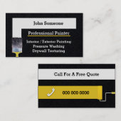 Carte De Visite Peintre (Devant / Derrière)