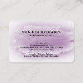 Carte de visite peintre (Dos)