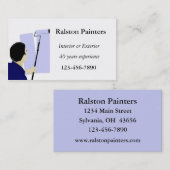Carte De Visite Peintre (Devant / Derrière)