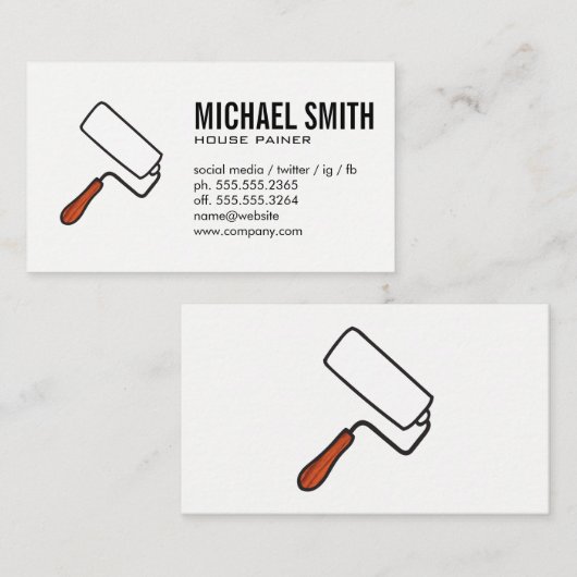 Carte De Visite Peintre (Devant / Derrière)