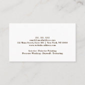 Carte de visite peintre (Dos)