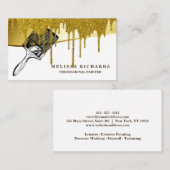 Carte de visite peintre (Devant / Derrière)