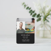 Carte De Visite Peintre Artiste de la ville de prière commémorativ (Debout devant)