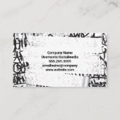 Carte De Visite Peintre avec brosse à rouleaux | Graffiti Brick Wa (Dos)