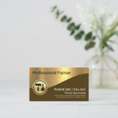 Carte De Visite Peintre Brown de couche d'or (Debout devant)