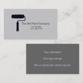 Carte de visite peintre, Carte de visite de peintu (Devant / Derrière)