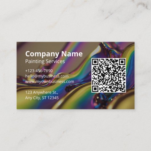 Carte De Visite Peintre créatif (Devant)
