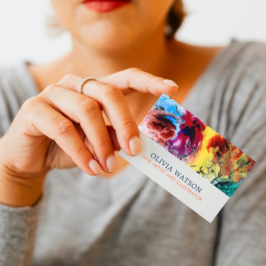 Carte De Visite Peintre d'art Abstrait