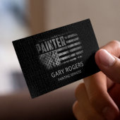 Carte De Visite Peintre de code QR Drapeau Américain