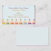 Carte De Visite Peintre de couleur Artiste Professeur D'École (Devant / Derrière)