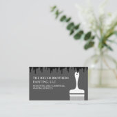 Carte De Visite Peintre de la Maison Professionnelle Blanche Noire (Debout devant)