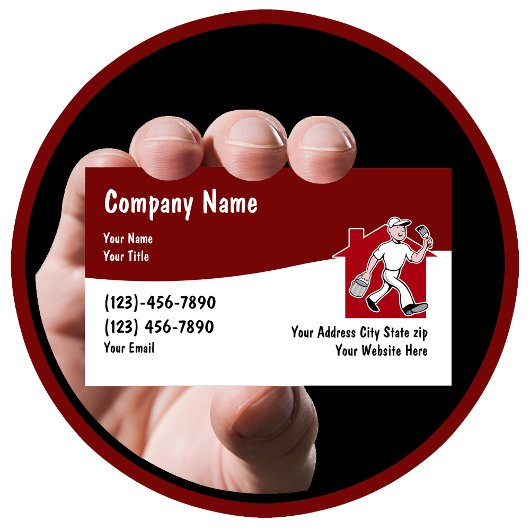 Carte De Visite Peintre de maison moderne