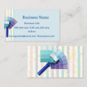 Carte De Visite Peintre de maison Peinture tapisserie (Devant / Derrière)