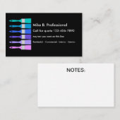 Carte De Visite Peintre de maison professionnel Cool (Devant / Derrière)