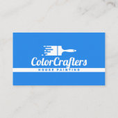 Carte De Visite Peintre de maison professionnelle Contractant Pein (Dos)