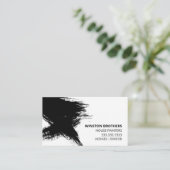 Carte De Visite Peintre de maison simple à brosse (Debout devant)