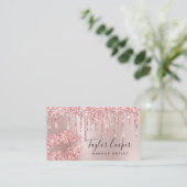 Carte De Visite Peintre de maquillage de lèvres de parties scintil (Debout devant)