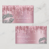 Carte De Visite Peintre de maquillage de lèvres de parties scintil (Devant / Derrière)