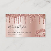 Carte De Visite Peintre de maquillage de lèvres de parties scintil (Dos)