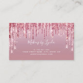 Carte De Visite Peintre de maquillage de lèvres de parties scintil (Dos)