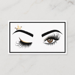 Carte De Visite Peintre de maquillage Wink Eye avec extension de c