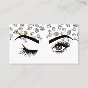 Carte De Visite Peintre de maquillage Wink Eye Beauty Salon Diamon