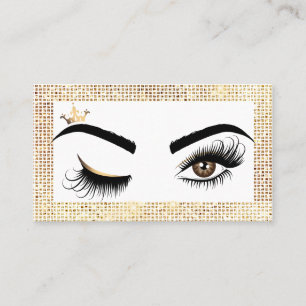 Carte De Visite Peintre de maquillage Wink Eye Beauty Salon Lash E