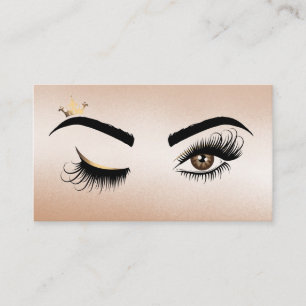 Carte De Visite Peintre de maquillage Wink Eye Beauty Salon Lash E
