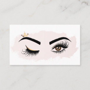 Carte De Visite Peintre de maquillage Wink Eye Beauty Salon Lash E