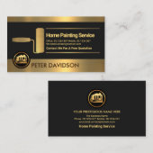 Carte De Visite Peintre De Peinture À Poussière À Roulettes De Fau (Devant / Derrière)