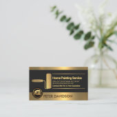 Carte De Visite Peintre De Peinture À Poussière À Roulettes De Fau (Debout devant)