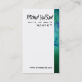 Carte De Visite Peintre de "résumé", artiste graphique, directeur (Dos)
