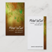 Carte De Visite Peintre de "résumé", artiste graphique, directeur (Devant / Derrière)