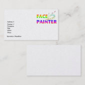 Carte De Visite Peintre de visage (Devant / Derrière)