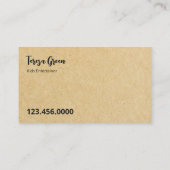 Carte De Visite Peintre de visage QR (Dos)