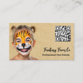 Carte De Visite Peintre de visage QR (Devant)