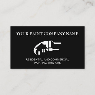 Carte De Visite Peintre en bâtiment professionnel Ajoutez Votre No