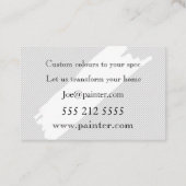 Carte de visite peintre et décorateur (Dos)