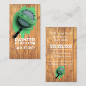 Carte De Visite Peintre et décorateur professionnel (Devant / Derrière)