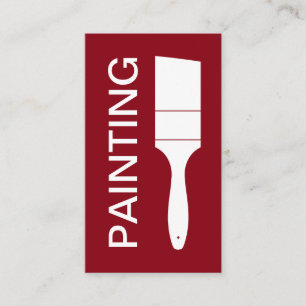 Carte De Visite Peintre Gras Et Noir Moderne